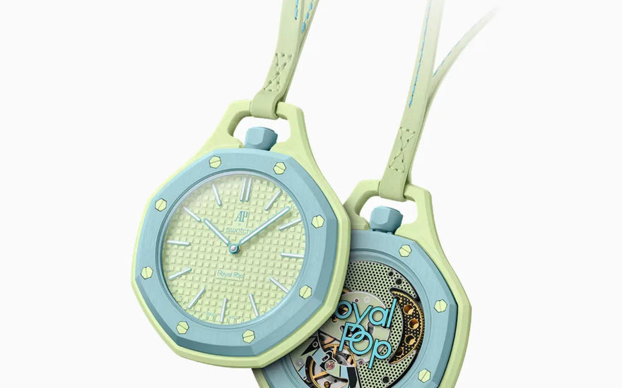Audemars Piguet x Swatch Royal Pop Blaue Acht: el pocket watch pop que necesitas