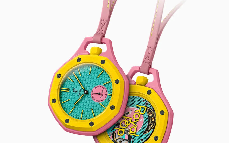 Audemars Piguet x Swatch Royal Pop Otg Roz — El reloj de bolsillo que reinventa el Royal Oak