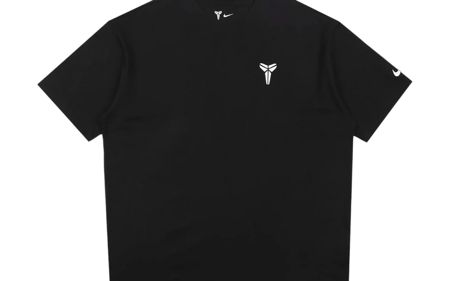 Nike Kobe Bryant Basketball Better Mental Loose Fit T-shirt Black/White — Stylish loose-fit basketball t-shirt with Kobe Bryant's signature look