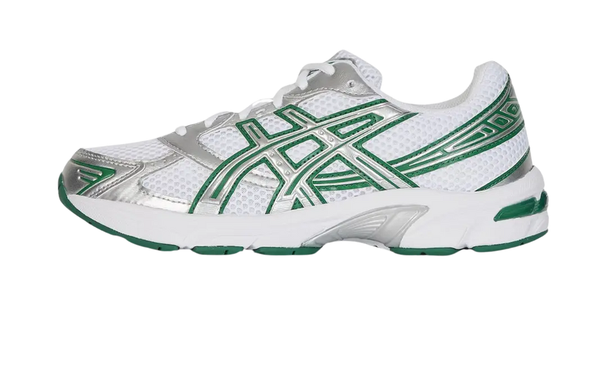 ASICS Gel-1130 White Silver Green: style and Gel cushioning for every step