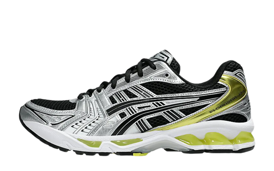 ASICS Gel-Kayano 14 Schwarz Zitronenfunken — Halt und Stil, die beeindrucken
