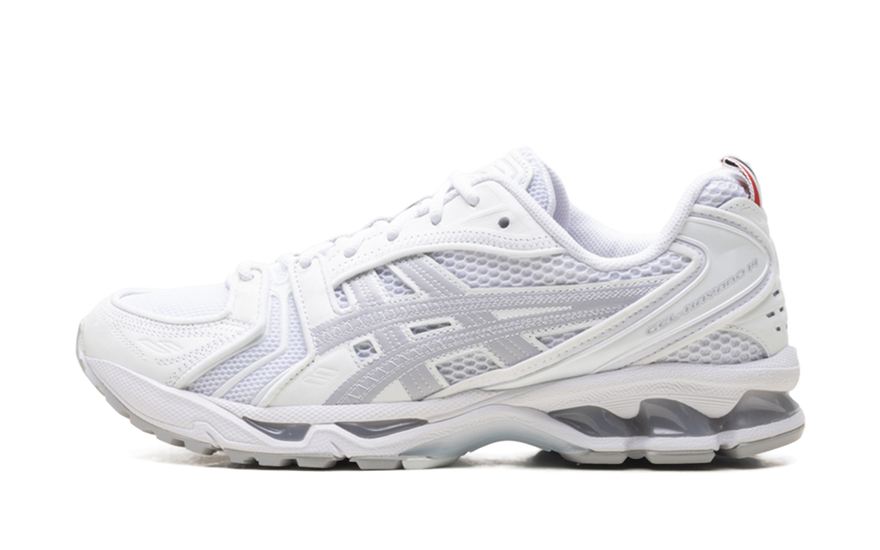 ASICS Gel-Kayano 14 Thom Browne White: soporte premium y estilo sartorial