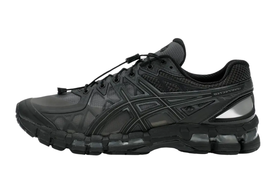 ASICS Gel-Kayano 20 Érintetlen Fekete Obszidián Szürke Fekete — Támogatás és stílus minden kilométerhez