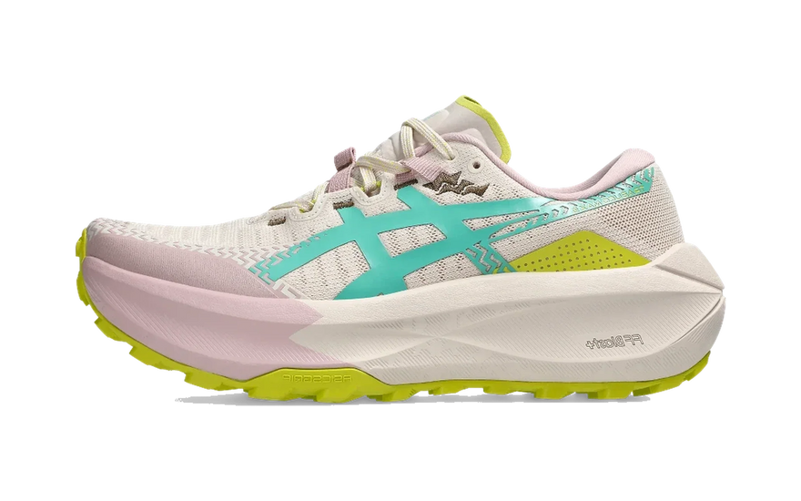 ASICS Trabuco Max 5 Mineral Beige Aurora Green: la trail de máxima amortiguación que aguanta el día entero