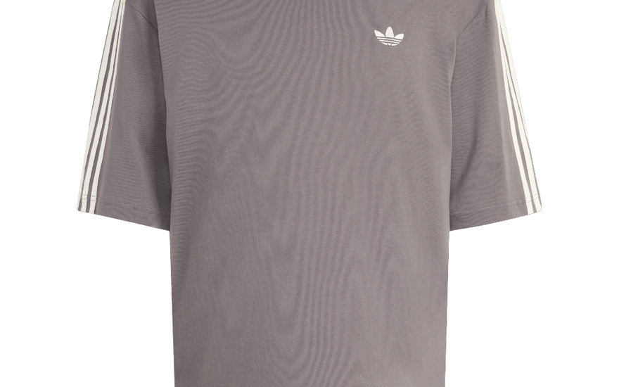 Adidas Adicolor 3-Stripes Oversized T-Shirt Charcoal: la camiseta oversize que arregla cualquier look en 2026