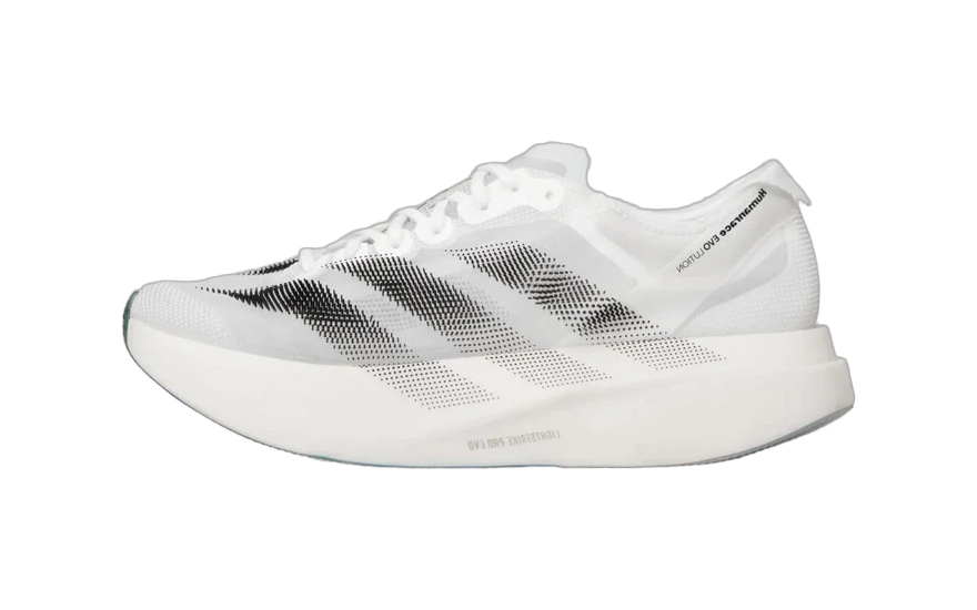 Adidas Adizero Pro Evo1 EVOLUTION Pharrell Humanrace White Black: la zapatilla concepto que Pharrell llevó al extremo