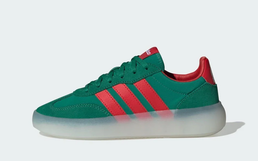 Adidas Barreda Decode Bold Green Better Scarlet White: la zapatilla que rompe el código del color en 2026