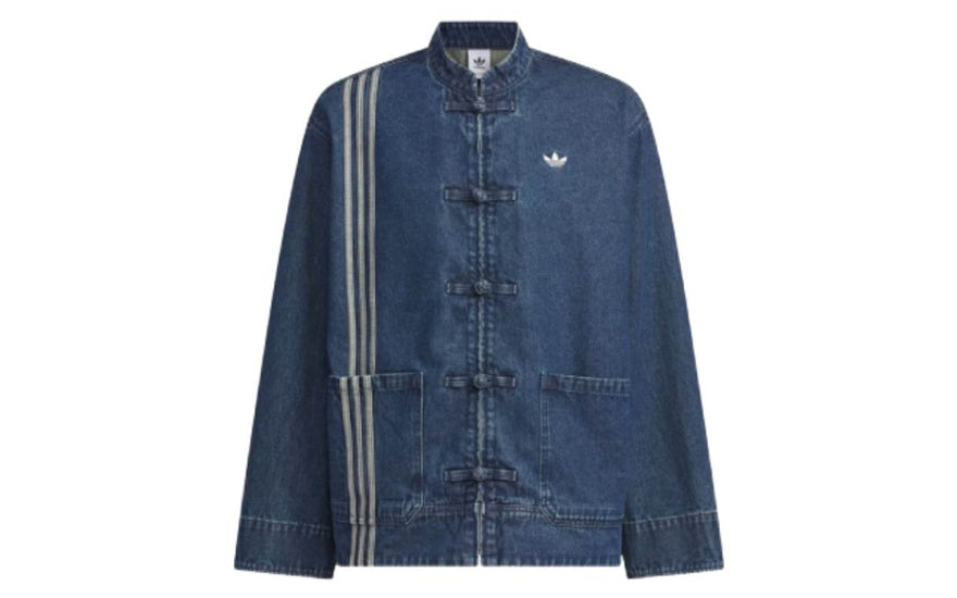 Adidas CTT Oversized Track 3.0 Jacket Asia Sizing 'Medium Blue Denim': la track jacket que cambia el nylon por el denim