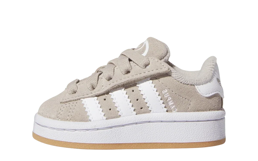 Adidas Campus 00s Comfort Closure Camp Wonder Beige Cloud White Gum (TD): la silueta más viral, ahora en versión bebé
