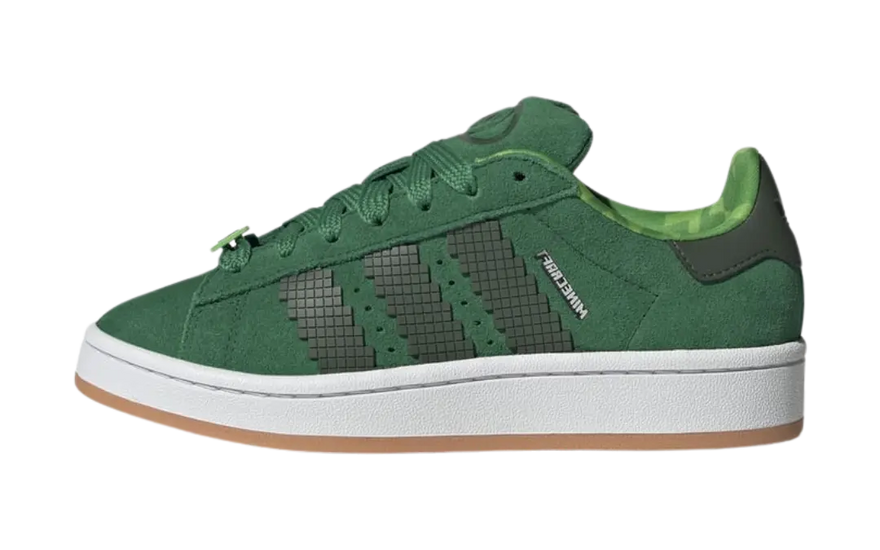 Adidas Campus 00s Minecraft Creeper — spelstil för gatan