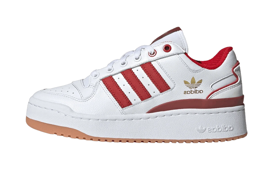 Adidas Forum Bold White Better Scarlet Preloved Ruby: la plataforma con correa que domina 2026