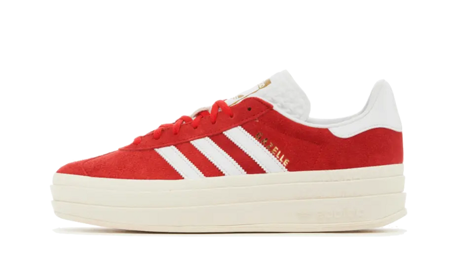 Adidas Gazelle Bold Red Cloud White — El rojo que transforma tu streetwear
