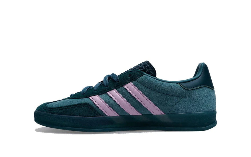Adidas Gazelle Indoor Collegiate Green Pink Strata Gold Metallic: Gazelle Retro mit weiblicher Note