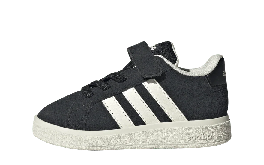 Adidas Grand Court 2.0 Core Black Off White Cloud White (TD): las zapatillas de tenis retro para sus primeros pasos