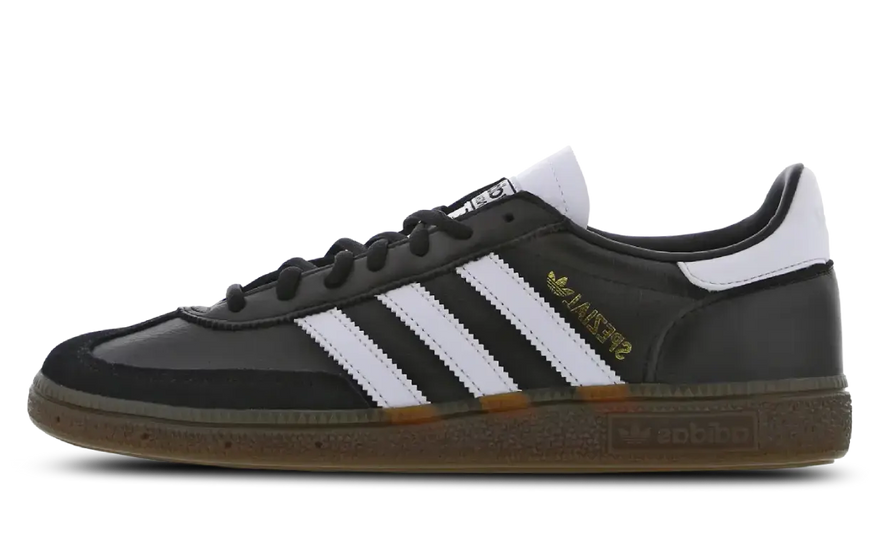Adidas Handball Spezial Core Sort — Retro sko i ruskind og ydeevne