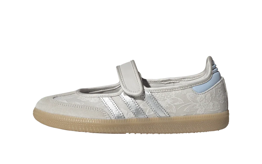 Adidas Liberty London Samba Jane Chalk Pearl Silver Metallic Chalk White: el Mary Jane floral que domina 2026
