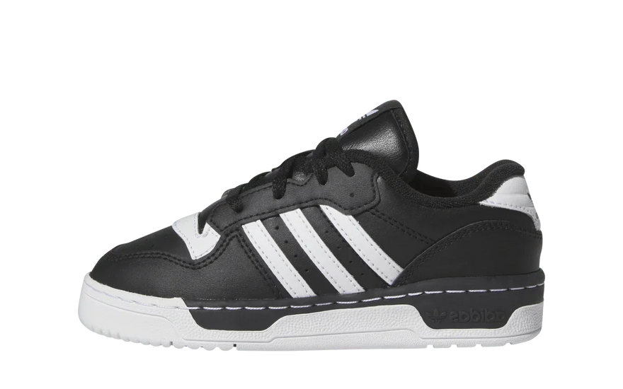 Adidas Rivalry Low Core Black Cloud White (PS): el clásico de 1986 que tus hijos van a querer usar todos los días