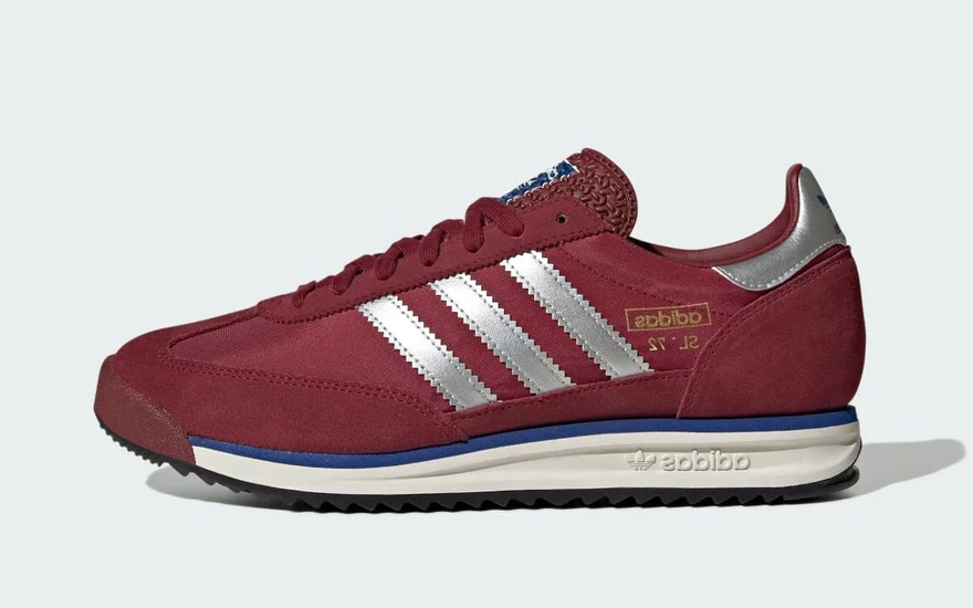 Adidas SL 72 RS Noble Maroon Silver Metallic: la retro runner burdeos que se está comiendo 2026