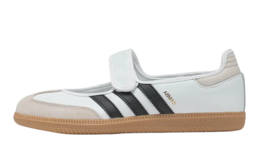 Adidas Samba Jane White Black Gum: clásico retro con comodidad moderna