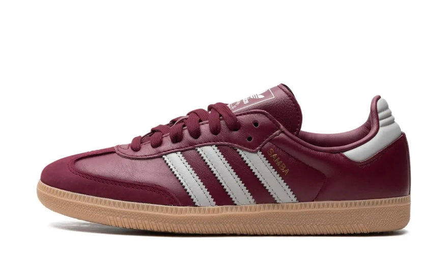 Adidas Samba OG Burgundy Gum: Scarpe retrò in borgogna con suola in gomma