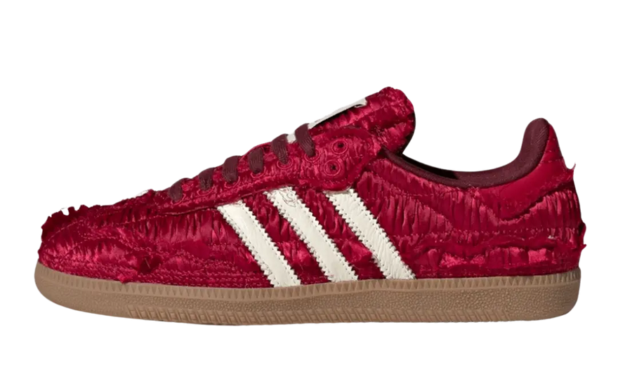 Adidas Samba OG Caroline Hu Satin Power Red — satén rojo y estilo retro