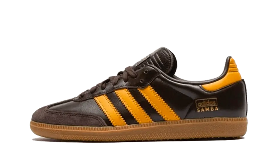 Adidas Samba OG Dark Brown Preloved Yellow: clásico urbano con estilo futbolero