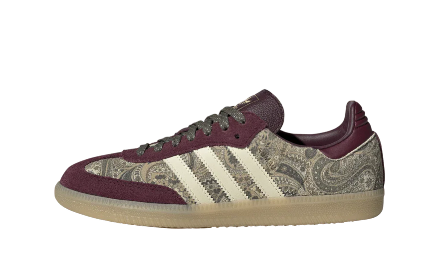 Adidas Samba OG Liberty London Maroon Warm Vanilla: el Samba floral más exclusivo de 2026