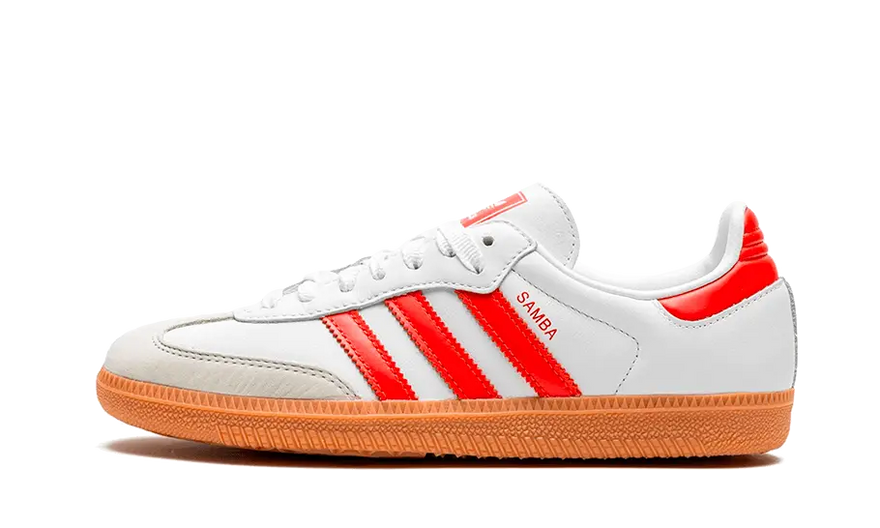 Adidas Samba OG White Solar Red Gum: el clásico que revitaliza tu estilo urbano
