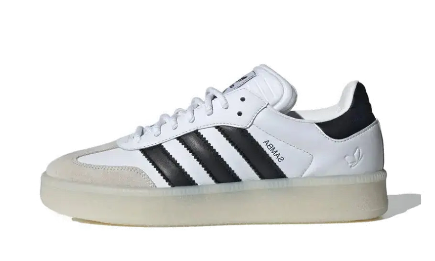 Adidas Samba XLG x SYM Footwear White Gold Metallic - Clásico renovado con toque dorado