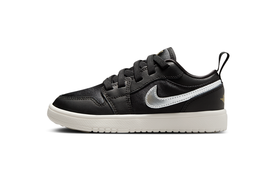 Air Jordan 1 Low Alt SE Black Silver Sail Gold (PS) - reinventadas para street style