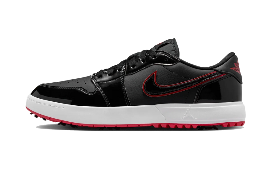 Air Jordan 1 Low Golf Spiked Bred Black Patent: el AJ1 charol que se lleva el green en 2026
