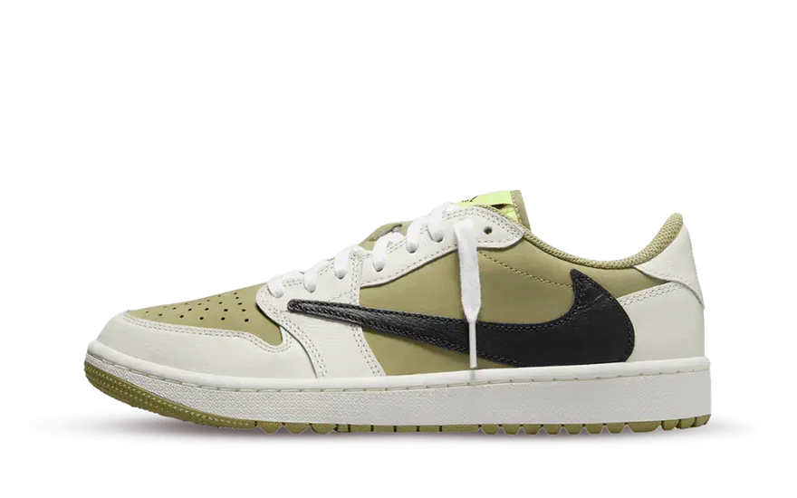Air Jordan 1 Low Golf x Travis Scott Neutral Olive: estilo urbano que rinde en el green