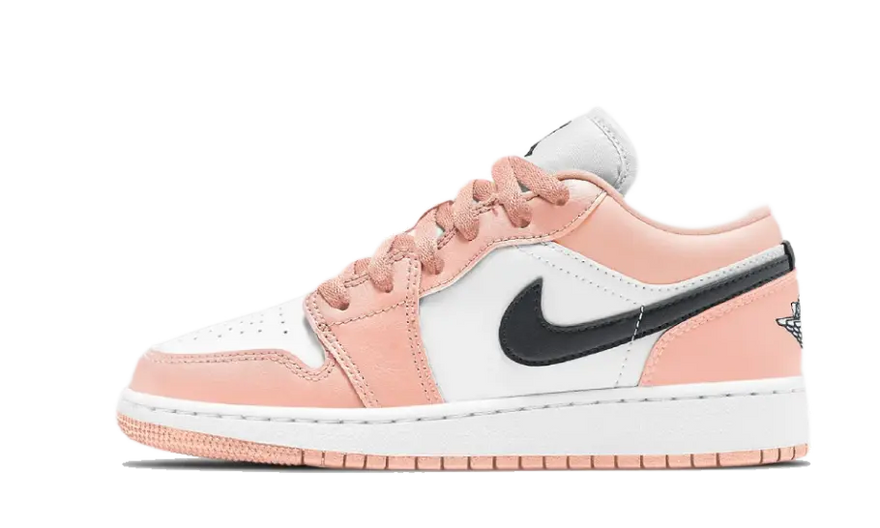 Air Jordan 1 Low Lys Arktisk Orange Lyserød (GS) — Det arktiske præg, som dit ungdommelige sæt behøver