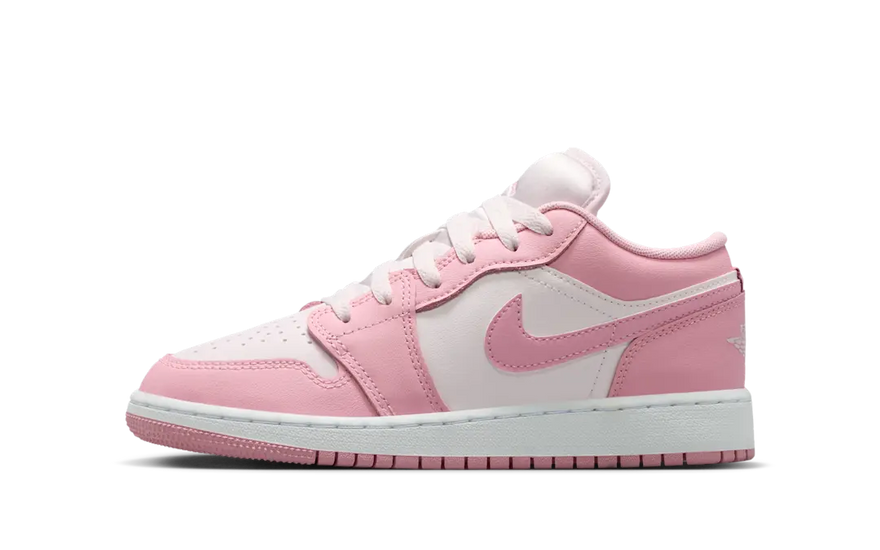 Air Jordan 1 Low Medium Soft Pink Weiß - Der rosa Klassiker, der jedes Outfit aufwertet