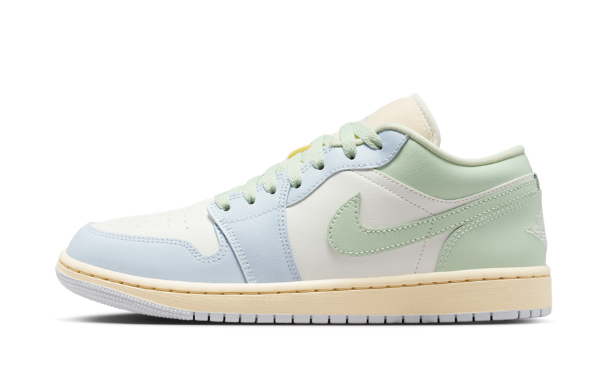 Air Jordan 1 Low Sail Jade Aura - Silueta iconica con toque moderno