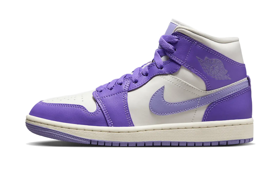 Air Jordan 1 Mid Action Grape: reinventa tu estilo urbano con gamuza premium
