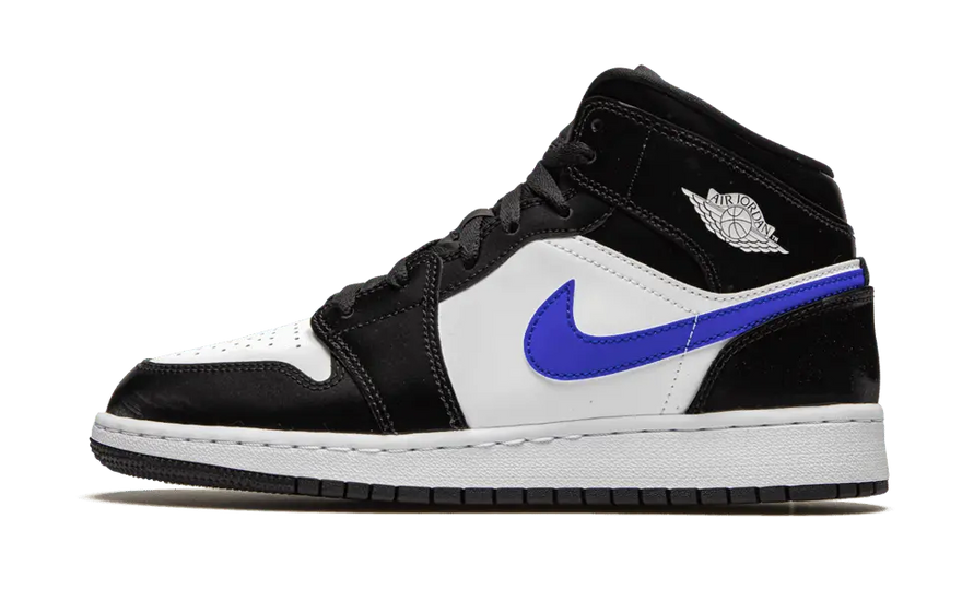 Air Jordan 1 Mid Black Racer Blue: städtischer Stil mit einem elektrisierenden Akzent