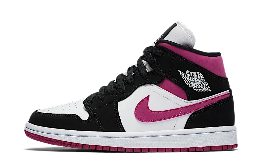 Air Jordan 1 Mid Magenta: Verhef je straatkleding met kleur en houding