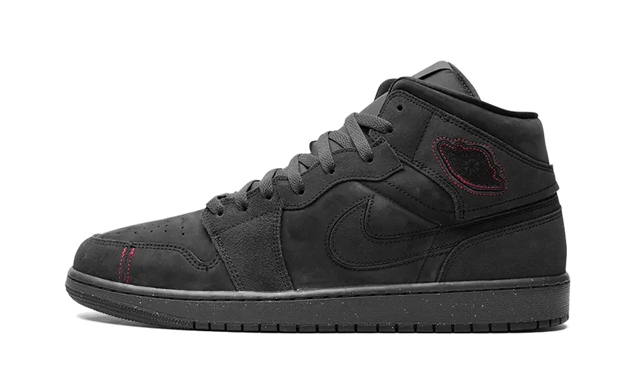 Air Jordan 1 Mid SE Craft Grey Red — Elegancia craft y color vibrante para tu outfit