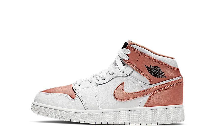 Air Jordan 1 Mid White Rose Gold: De sneaker die je stedelijke stijl naar een hoger niveau tilt