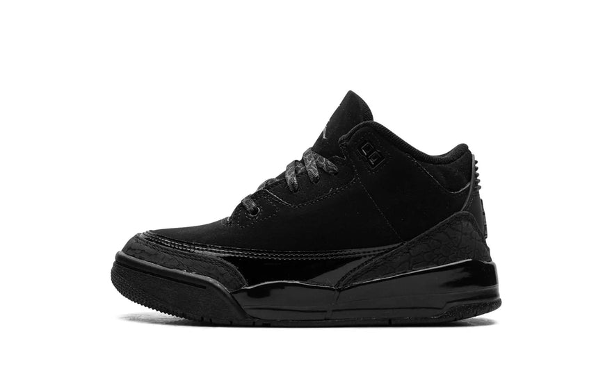 Air Jordan 3 Retro Černá kočka (2025) (PS) — Úplně černé pro styl a hru