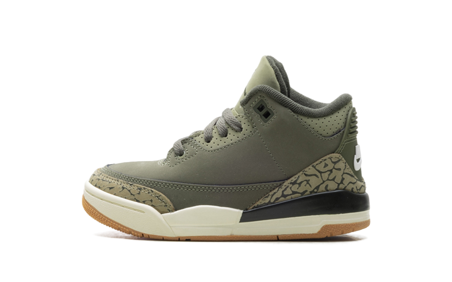 Air Jordan 3 Retro Family Affair (PS): el elefante en verde oliva que arrasa en looks familiares