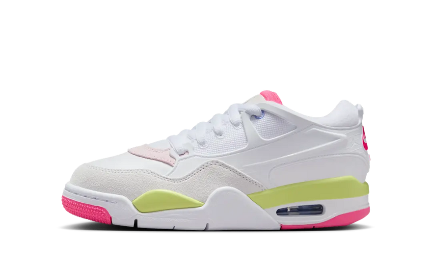Air Jordan 4 RM White Hyper Pink — Schone witte kleur met een vleugje Hyper Pink