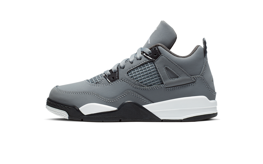 Air Jordan 4 Retro Cool Grey (2019) (PS) — Estilo urbano y comodidad para niños