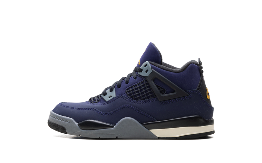 Air Jordan 4 Retro Lakers (PS): la silueta de 1989 en morado y oro para los más peques