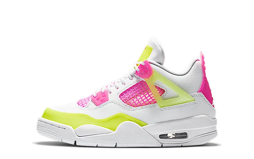 Air Jordan 4 Retro White Lemon Pink: White sneakers that refresh your style
