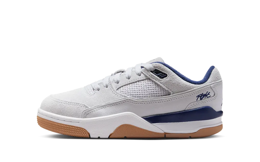 Air Jordan Flight Court Neutral Grey White Gum Light Brown Midnight Navy — El clásico renovado para tu rotación