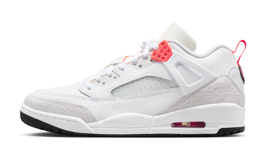 Air Jordan Spizike Low White Bright Crimson: las low-top que transforman tu streetwear