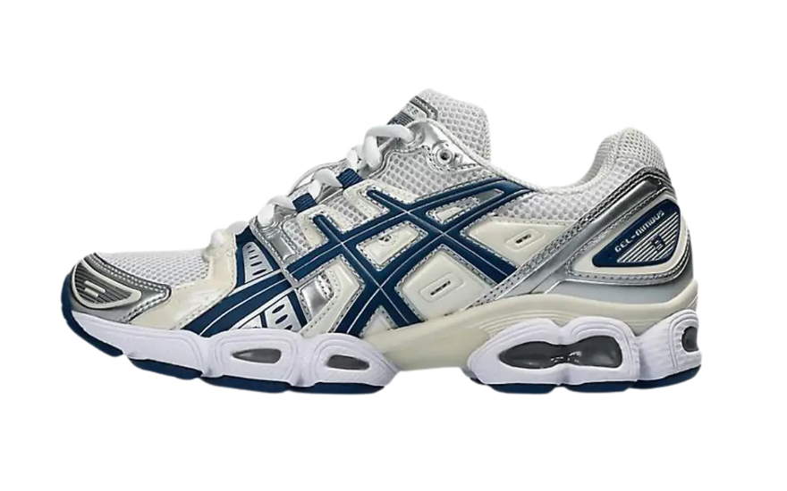Asics Gel-Nimbus 9 White Light Indigo: GEL-komfort og stil til dine træningspas