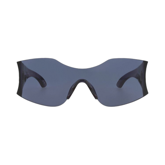 Balenciaga Shield-Frame Nylon Sunglasses Blue: la máscara futurista que domina el verano 2026